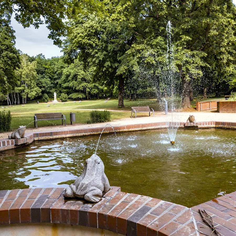 Kurpark Bad Düben, Springbrunnen