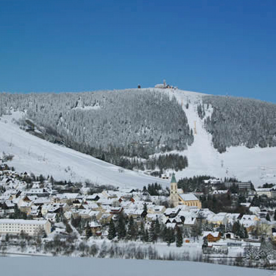 Kurort Oberwiesenthal im Winter