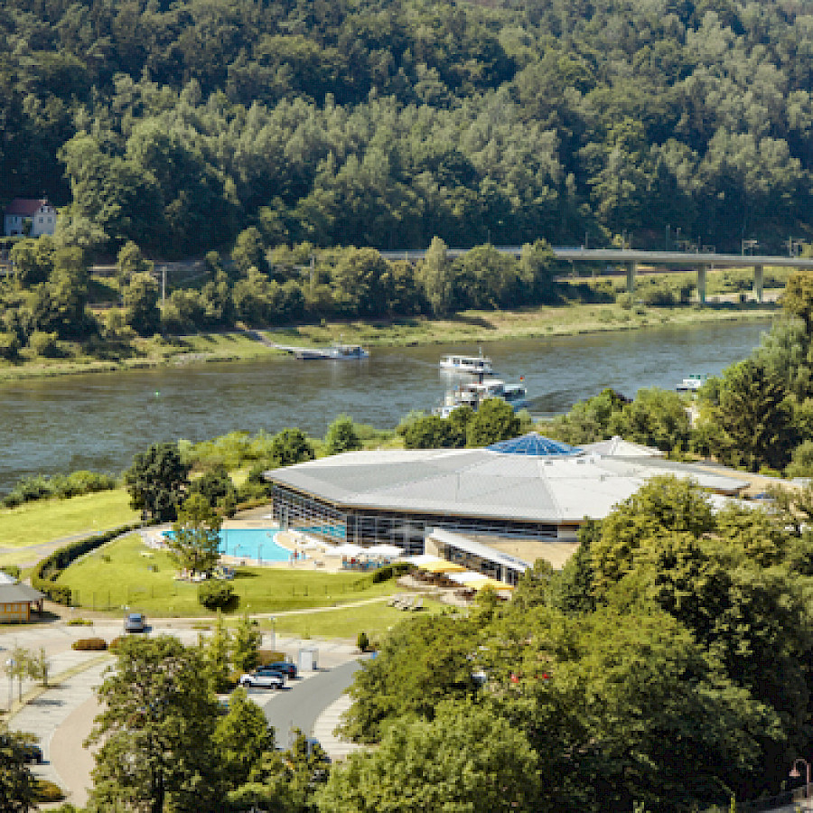 Toskana Therme Bad Schandau, Luftaufnahme
