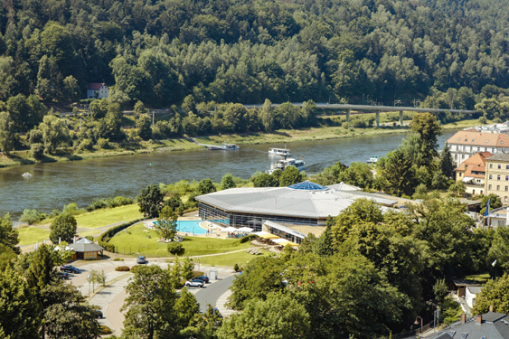 Toskana Therme Bad Schandau, Luftaufnahme